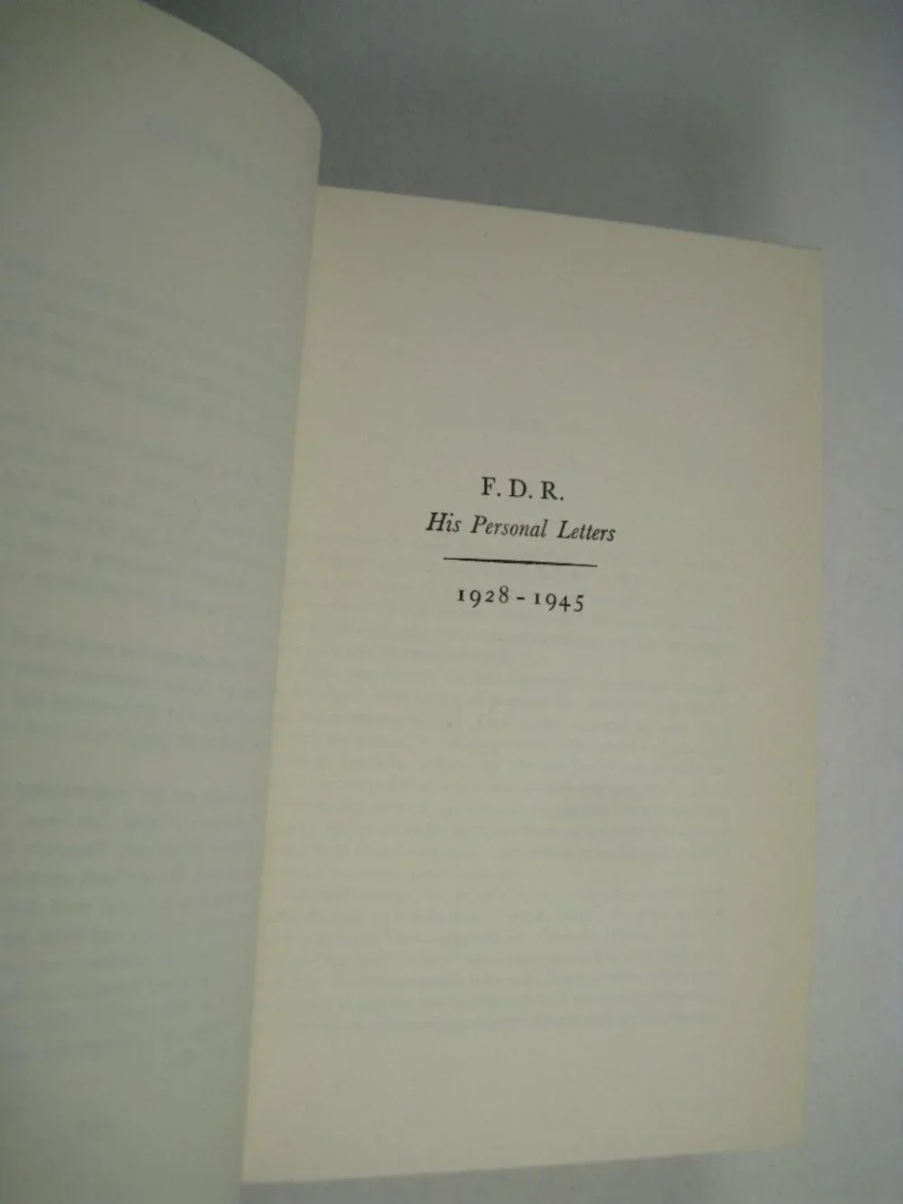 FDR His Personal Letters 1928-1945 2 Volume Set Hardcover